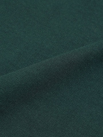 Men's Green Relaxed Fit Embroided Casual Sweatshirt