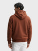 Men's Brown Relaxed Fit Embroided Casual Sweatshirt