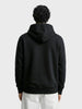 Men's Black Oversized Fit Printed Street Sweatshirt