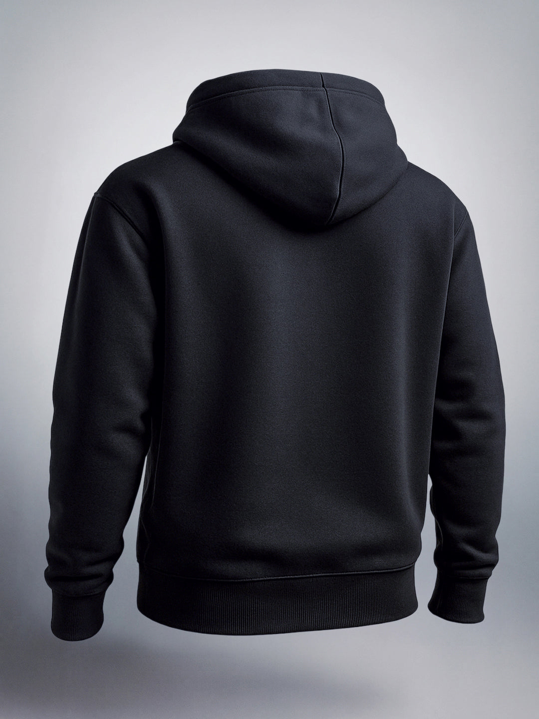 Men's Black Oversized Fit Printed Street Sweatshirt