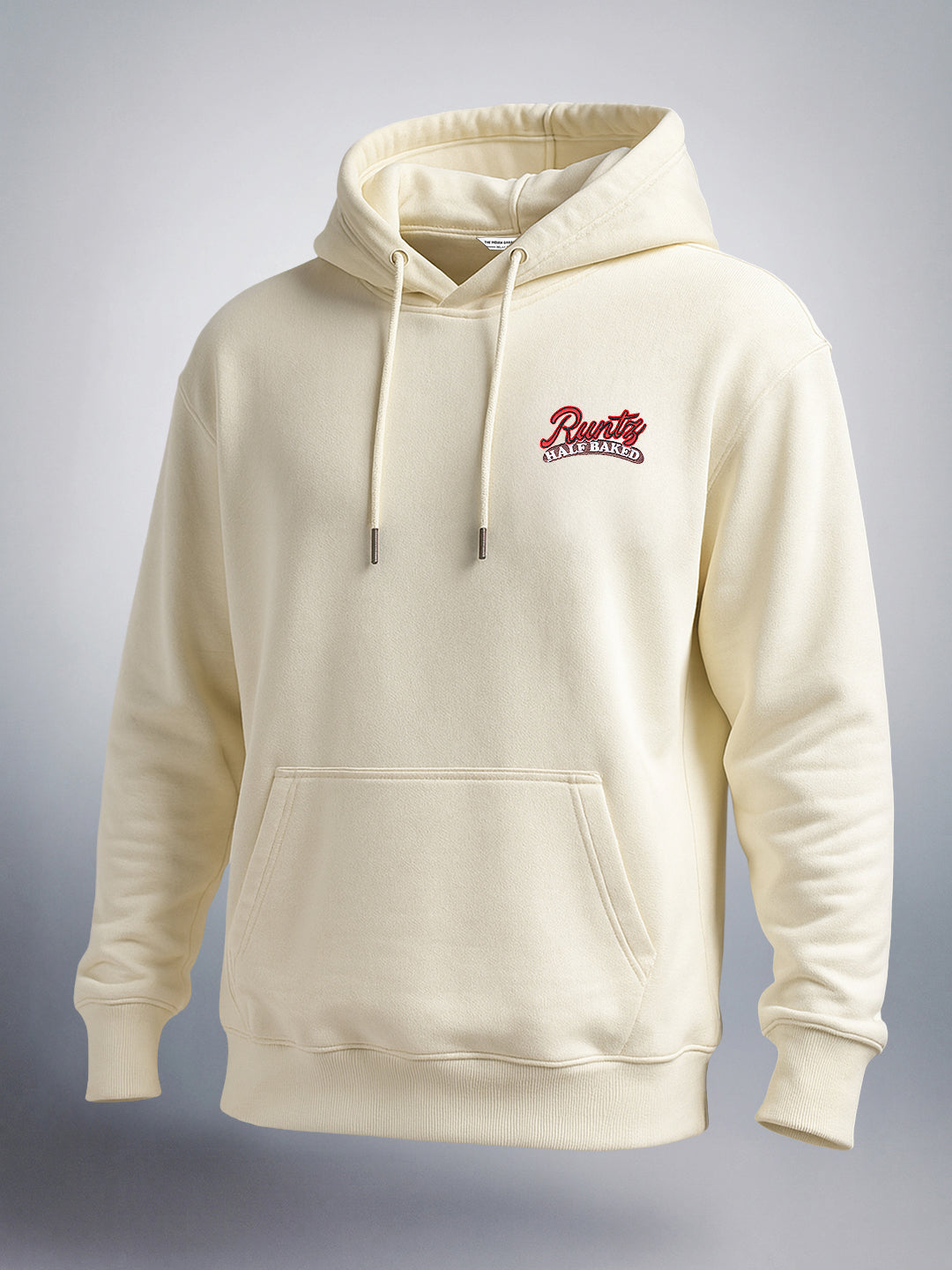 Men's White Relaxed Fit Graphic Printed Casual Sweatshirt