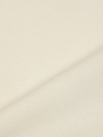 Men's White Relaxed Fit Graphic Printed Casual Sweatshirt