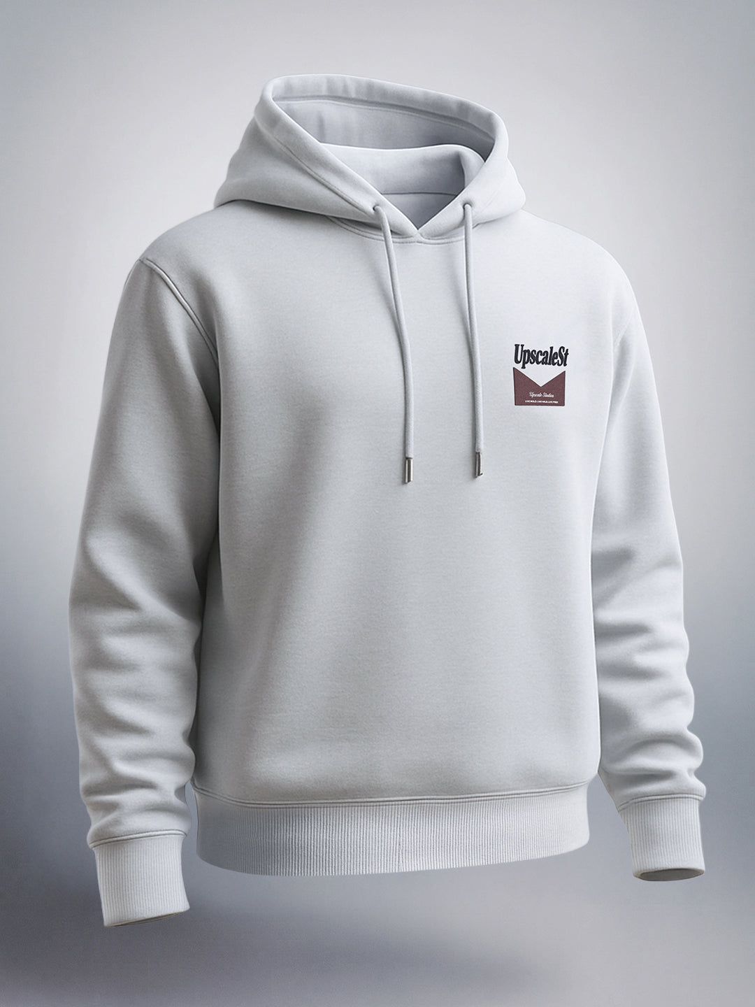 Men's Grey Boxy Fit Graphic Printed Casual Sweatshirt