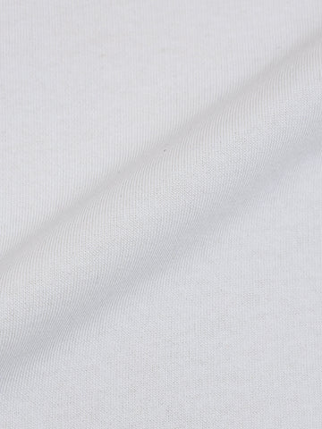 Men's White Boxy Fit Graphic Printed Casual Sweatshirt