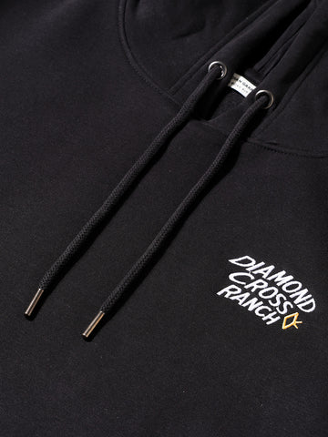 Men's Black Boxy Fit Graphic Printed Casual Sweatshirt