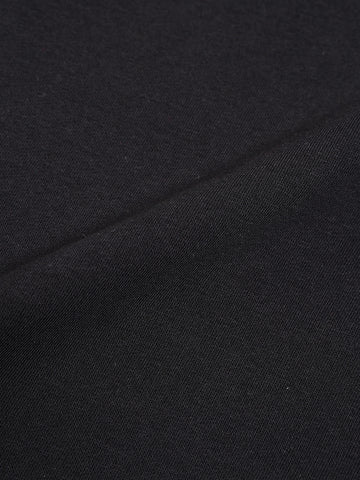 Men's Black Boxy Fit Graphic Printed Casual Sweatshirt