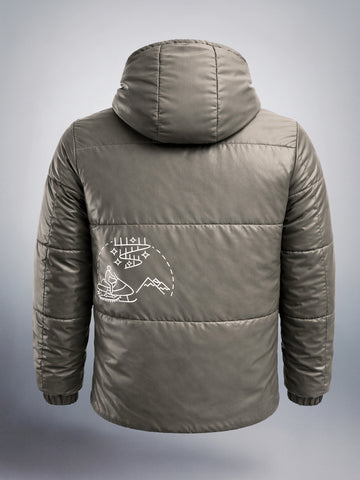 Men's Green Relaxed Fit Solid Casual Jacket