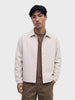 Men's Grey Regular Fit Solid Casual Jacket