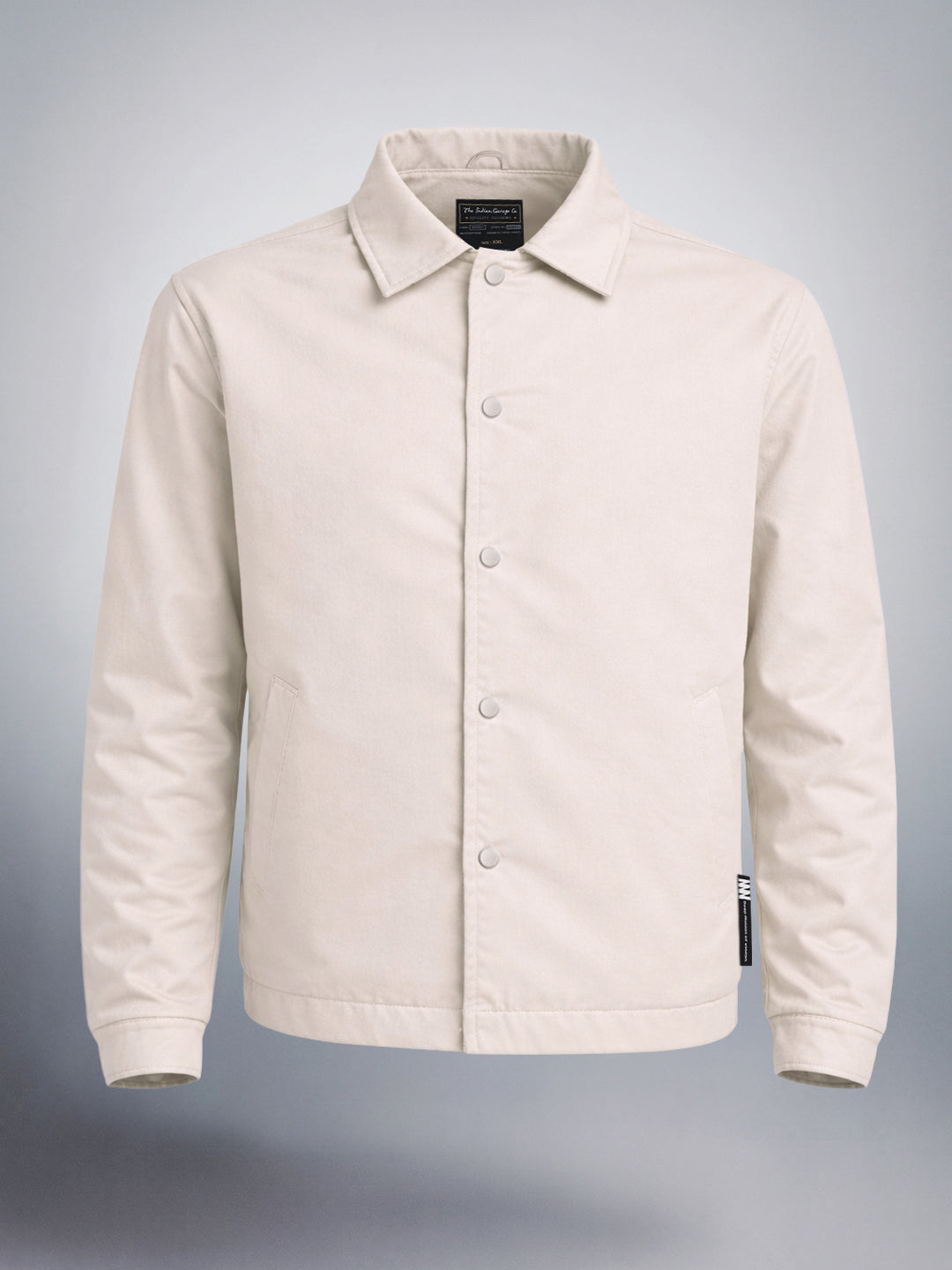 Men's Grey Regular Fit Solid Casual Jacket