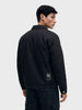 Men's Black Regular Fit Solid Casual Jacket