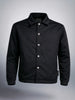 Men's Black Regular Fit Solid Casual Jacket