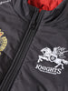 Men's Black Regular Fit Printed Casual Biker Jacket
