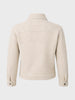 Men's Cream Regular Fit Solid Casual Biker Jacket