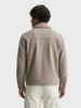 Men's Grey Regular Fit Solid Casual Biker Jacket