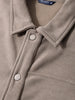 Men's Grey Regular Fit Solid Casual Jacket