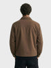 Men's Brown Regular Fit Solid Casual Jacket