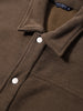 Men's Brown Regular Fit Solid Casual Jacket