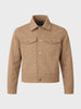 Men's Brown Regular Fit Solid Casual Jacket
