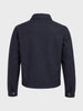 Men's Navy Blue Regular Fit Solid Casual Jacket