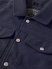 Men's Navy Blue Regular Fit Solid Casual Jacket