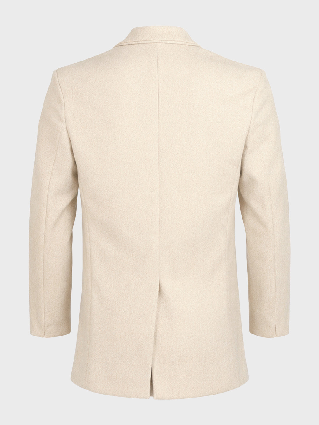 Men's Beige Regular Fit Solid Casual Jacket