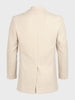 Men's Beige Regular Fit Solid Casual Jacket
