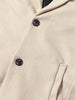 Men's Beige Regular Fit Solid Casual Jacket