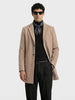 Men's Brown Regular Fit Solid Casual Jacket