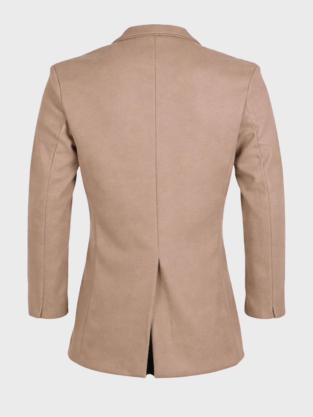 Men's Brown Regular Fit Solid Casual Jacket