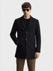 Men's Black Regular Fit Solid Casual Jacket