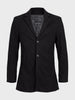 Men's Black Regular Fit Solid Casual Jacket