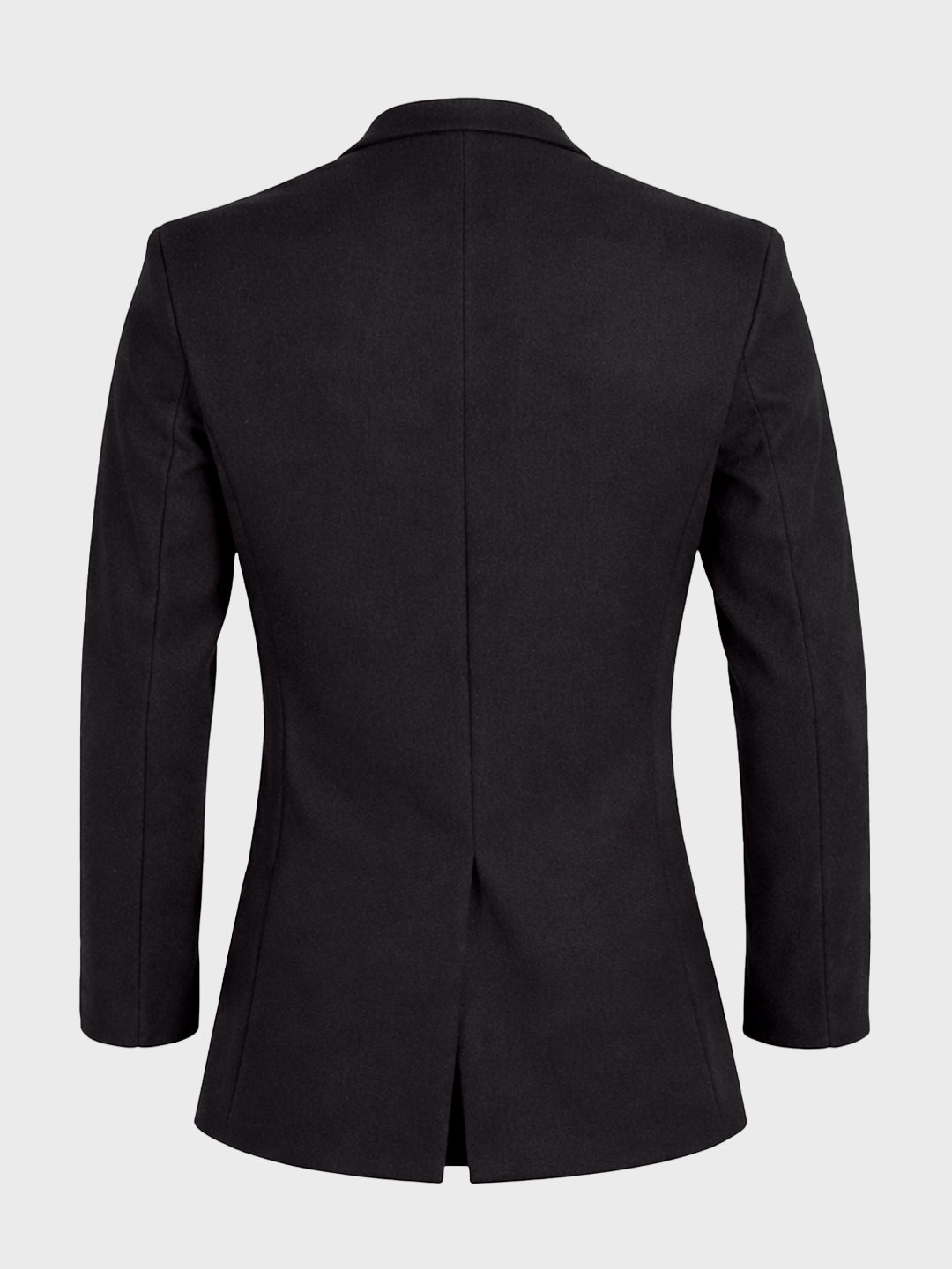 Men's Black Regular Fit Solid Casual Jacket