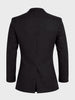 Men's Black Regular Fit Solid Casual Jacket