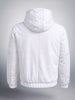 Men's White Relaxed Fit Textured Retro Jacket