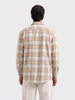Men's Beige Oversized Fit Casual Shirt