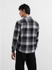 Men's Melange Relaxed Fit Casual Checkered Shirt