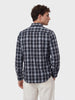 Men's Black Regular Fit Checkered Casual Shirts