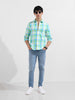Men's Green Slim Fit Casual Shirt