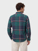 Men's Green Slim Fit Checked Casual Shirt