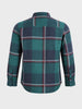 Men's Green Slim Fit Checked Casual Shirt