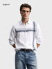 Men's White Slim Fit Printed Casual Shirt