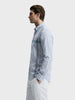 Men's Grey Slim Fit Checked Casual Shirt