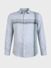 Men's Grey Slim Fit Checked Casual Shirt