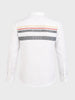 Men's White Slim Fit Checked Casual Shirt