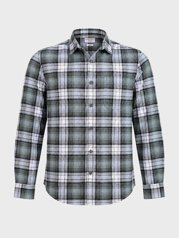 Men's Green Slim Fit Checkered Casual Shirt