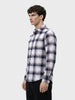 Men's Blue Slim Fit Checkered Casual Shirt
