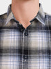 Men's Green Slim Fit Checkered Casual Shirt