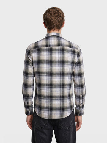 Men's Green Slim Fit Checkered Casual Shirt
