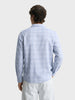 Men's Blue Slim Fit Checked Casual Shirt