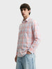 Men's Pink Slim Fit Checked Casual Shirt